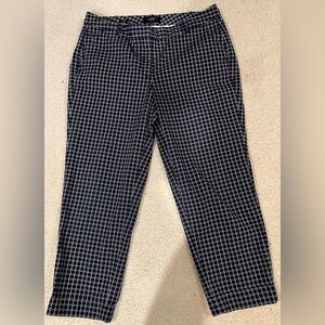 Talbots signature pants navy/white size 14